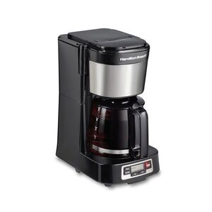 Hamilton Beach Silver and Black Coffee Maker